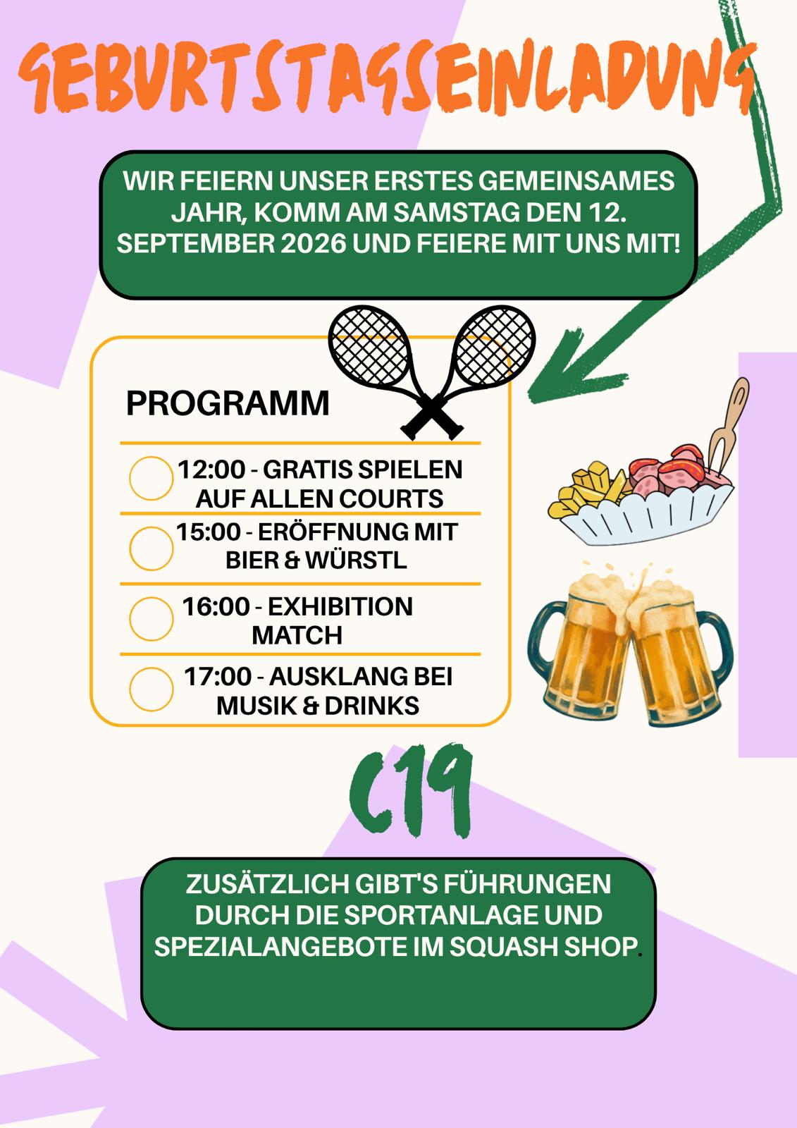 Geburtstagsfeier! C19 feiert Geburtstag!